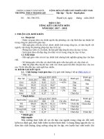 BÁO CÁO TỔNG KẾT CHUYÊN MÔN NĂM HỌC 2017 2018 trường trung học cơ sở