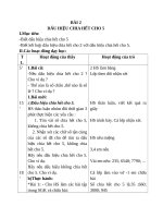 Giáo án Toán 4 chương 3 bài 1: Dấu hiệu chia hết cho 5