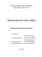KNPTNT bài giảng kỹ năng mềm 6 2018