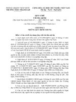 QUY CHẾ Chi tiêu nội bộ 2018 trường trung học cơ sở Thạnh Lợi