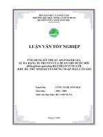 ỨNG DỤNG KỸ THUẬT AFLP ĐÁNH GIÁ SỰ ĐA DẠNG DI TRUYỀN CỦA QUẦN THỂ ĐƯỚC ĐÔI (Rhizophora apiculata BLUME) Ở VÙNG LÕI KHU DỰ TRỮ SINH QUYỂN RỪNG NGẬP MẶN CẦN GIỜ