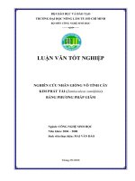 NGHIÊN CỨU NHÂN GIỐNG VÔ TÍNH CÂY KIM PHÁT TÀI (Zamioculcas zamiifolia) BẰNG PHƯƠNG PHÁP GIÂM Ngành: CÔNG NGHỆ SINH HỌC Niên khóa: 2004 – 2008 Sinh viên thực hiện: MAI VĂN ĐÀO Tháng 09