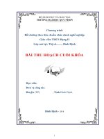 BÀI THU HOẠCH LỚP NÂNG HẠNG GV THCS HẠNG II, THPT HẠNG II