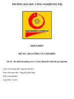 thiết kế hệ thống giám sát nhiệt độ phòng sever máy tính