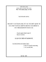 Thu hút và sử dụng ODA từ các tổ chức quốc tế của việt nam sau khủng hoảng tài chính và suy thoái kinh tế toàn cầu 