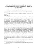 THỰC TRẠNG và BIỆN PHÁP dạy học GIÁO dục học THEO HƯỚNG PHÁT HUY TÍNH TÍCH cực của SINH VIÊN TRƯỜNG đại học QUẢNG BÌNH 