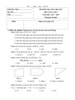 Đề Thi Và Ma Trận - Giữa Học Kì 1 - Lớp 4 - Năm học 2017 - 2018 || GIALẠC0210