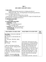 Giáo án Toán 4 chương 3 bài 1: Dấu hiệu chia hết cho 2