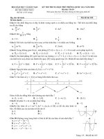 Đề thi THPTQG 2018 ( đề chính thức ) môn toán mã đề 105