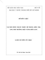 LATS Y HỌC-Vai trò phẫu thuật triệt để trong điều trị ung thư đường mật vùng rốn gan (FULL TEXT)