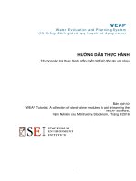 WEAP Water Evaluation and Planning System (Hệ thống đánh giá và quy hoạch sử dụng nước )