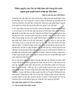 Thẩm quyền của Tòa án Việt Nam khi trọng tài nước ngoài giải quyết tranh chấp tại Việt Nam