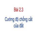 Cường độ chống cắt  của đất