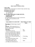 Giáo án Toán 4 chương 2 bài 1: Thực hành vẽ hình vuông