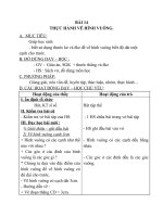 Giáo án Toán 4 chương 2 bài 1: Thực hành vẽ hình vuông