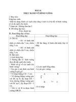 Giáo án Toán 4 chương 2 bài 1: Thực hành vẽ hình vuông