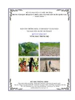 BẢN TIN THÔNG BÁO, CẢNH BÁO VÀ DỰ BÁO TÀI NGUYÊN NƯỚC DƯỚI ĐẤT QUÝ IV NĂM 2017 VÙNG BẮC TRUNG BỘ