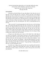 TẬP HUẤN PHƯƠNG PHÁP BÀN TAY NẶN BỘT MÔN HÓA HỌC CHO GIẢNG VIÊN TRƯỜNG CAO ĐẲNG SƯ PHẠM