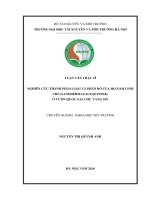 Nghiên cứu thành phần loài và phân bố của họ nấm linh chi (ganodermataceae donk) ở vườn quốc gia chư yang sin