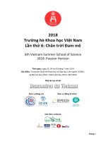 Trường hè Khoa học Việt Nam Lần thứ 6: Chân trời Đam mê