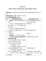 Giáo án Toán 4 chương 2 bài 1: Thực hành vẽ hình vuông