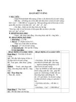 Giáo án Toán 4 chương 3 bài 1: Ki lô mét vuông