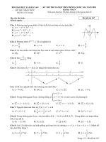 Đề thi THPTQG 2018 ( đề chính thức ) môn toán mã đề 107