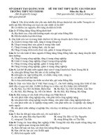 bộ đề ôn thi hk 2 và thpt quốc gia 2018 môn địa 