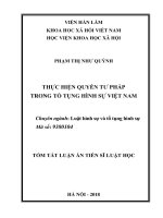 Thực hiện quyền tư pháp trong tố tụng hình sự việt nam (tt) 