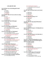 Câu hỏi trắc nghiệm dược lý