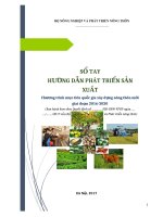 SỔ TAY HƯỚNG DẪN PHÁT TRIỂN SẢN XUẤT Chương trình mục tiêu quốc gia xây dựng nông thôn mới giai đoạn 2016-2020