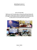 BÁO CÁO TỔNG HỢP Nghiên cứu, rà soát 17 mục tiêu chung và 169 mục tiêu cụ thể trong Chương trình nghị sự 2030 vì sự phát triển bền vững của Liên Hợp Quốc