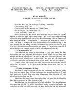 Bản cam kết tu dưỡng, rèn luyện, phấn đấu 2018