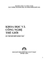 KHOA HỌC VÀ CÔNG NGHỆ THẾ GIỚI XU THẾ ĐỔI MỚI SÁNG TẠO