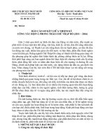 Báo cáo sơ kết giữa nhiệm kỳ đại hội CHỮ THẬP ĐỎ