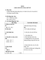 Giáo án Toán 4 chương 2 bài 3: Chia cho số có ba chữ số