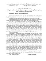 BÁO CÁO THAM LUẬN Công tác tuyền truyền vận động chương trình mục tiêu quốc gia xây dựng nông thôn mới và bắt cầu từ thiện