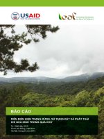 DIỄN BIẾN HIỆN TRẠNG RỪNG, SỬ DỤNG ĐẤT VÀ PHÁT THẢI KHÍ NHÀ KÍNH TRONG QUÁ KHỨ