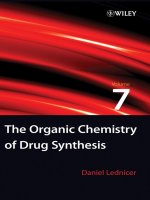 The organic chemistry of drug synthesis   lednicer  mitscher vol 7 2008 