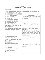 Giáo án Toán 4 chương 2 bài 3: Chia cho số có ba chữ số