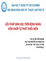 LIỆU PHÁP SINH HỌC TRÊN BỆNH NHÂN VIÊM KHỚP TỰ PHÁT THIẾU NIÊN