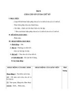 Giáo án Toán 4 chương 2 bài 3: Chia cho số có ba chữ số