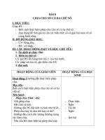 Giáo án Toán 4 chương 2 bài 3: Chia cho số có ba chữ số