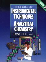 Handbook of instrumental techniques for analytical chemistry   settle 
