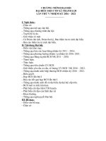 Chương trình đại hội HỘI CHỮ THẬP ĐỎ XÃ THẠNH LỢI