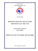 Hợp đồng thuê mua nhà ở xã hội theo pháp luật việt nam (tt) 