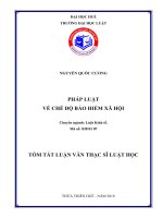 Pháp luật về chế độ bảo hiểm xã hội (tt) 