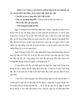 CÔNG TÁC NÂNG CAO CHẤT LƯỢNG ĐỘI NGŨ CÁN BỘ QUẢN LÝ, GIÁO VIÊN TRƯỜNG MẪU GIÁO THỊ TRẤN BA TRI