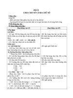 Giáo án Toán 4 chương 2 bài 3: Chia cho số có ba chữ số