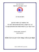 Pháp luật về ký kết và thực hiện thỏa ước lao động tập thể, qua thực tiễn áp dụng tại tỉnh quảng trị (tt) 